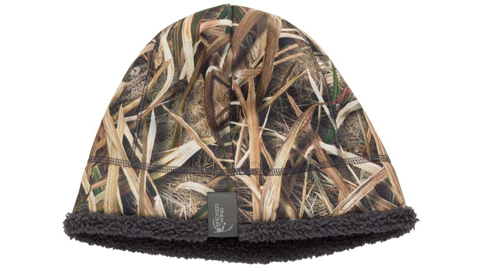 Browning Wicked Wing Highpile Beanie, Mossy Oak Shadow Grass Blades, One Size, 30866825