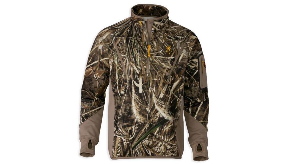 Browning Wicked Wing Smoothbore 1/4 Zip Top,Realtree Max5,L 3016157603