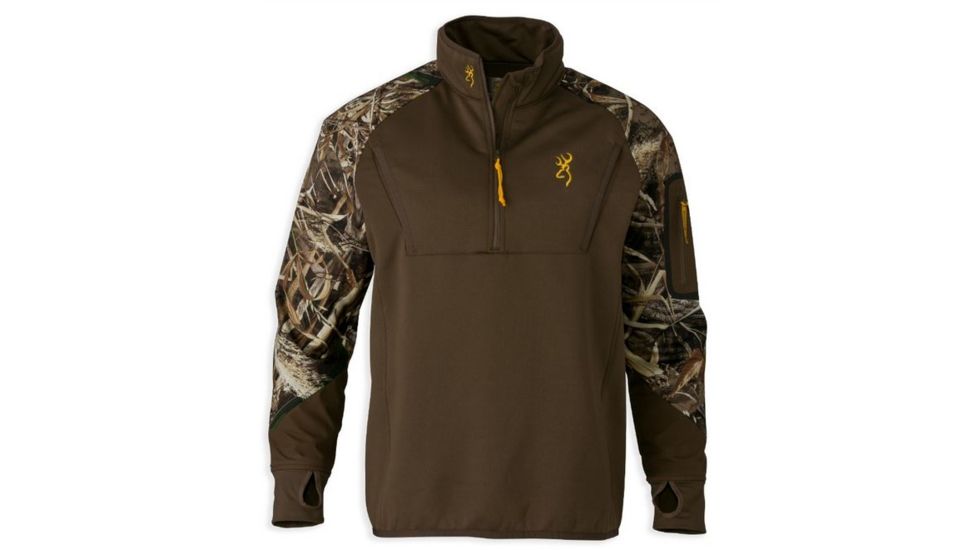 Browning Wicked Wing Timber 1/4 Zip Fleece,Mossy Oak Bottomland,L 3016271903