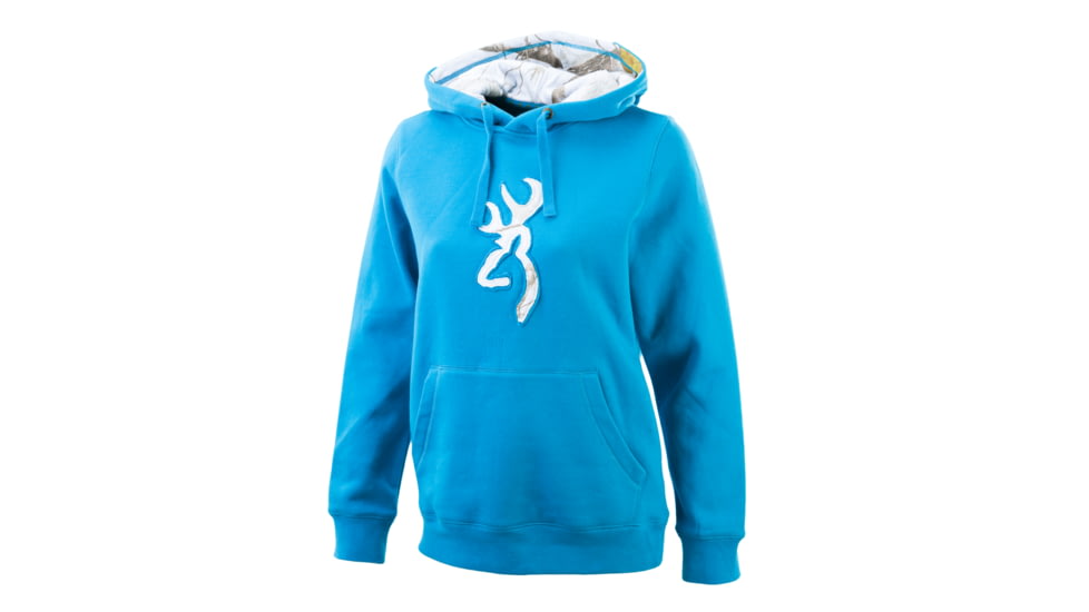 Womens Buckmark Camo Sweatshirt, Algiers Blue
