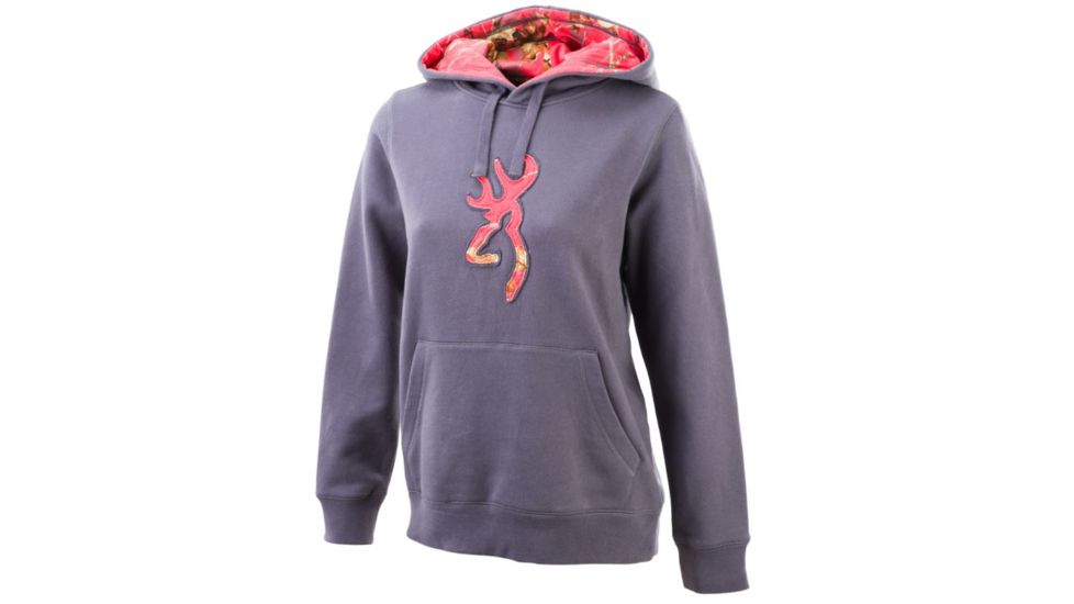 Browning Womens Buckmark Camo Sweatshirt, Nine Iron, Small A000145100602