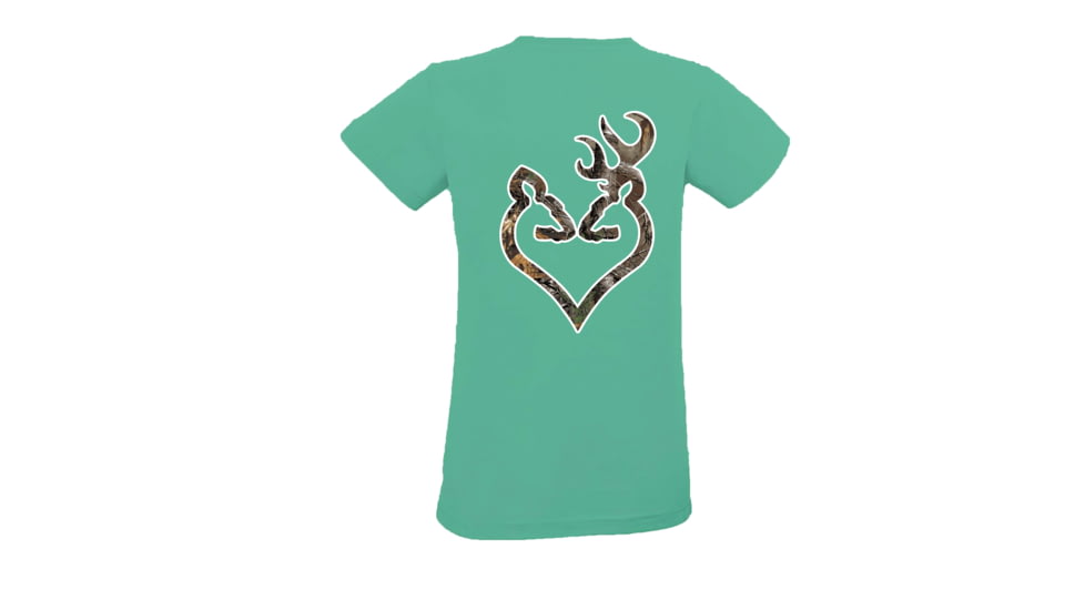 Womens Graphic Rt Extra Buckheart Short Sleeve T-Shirt, Caribbean