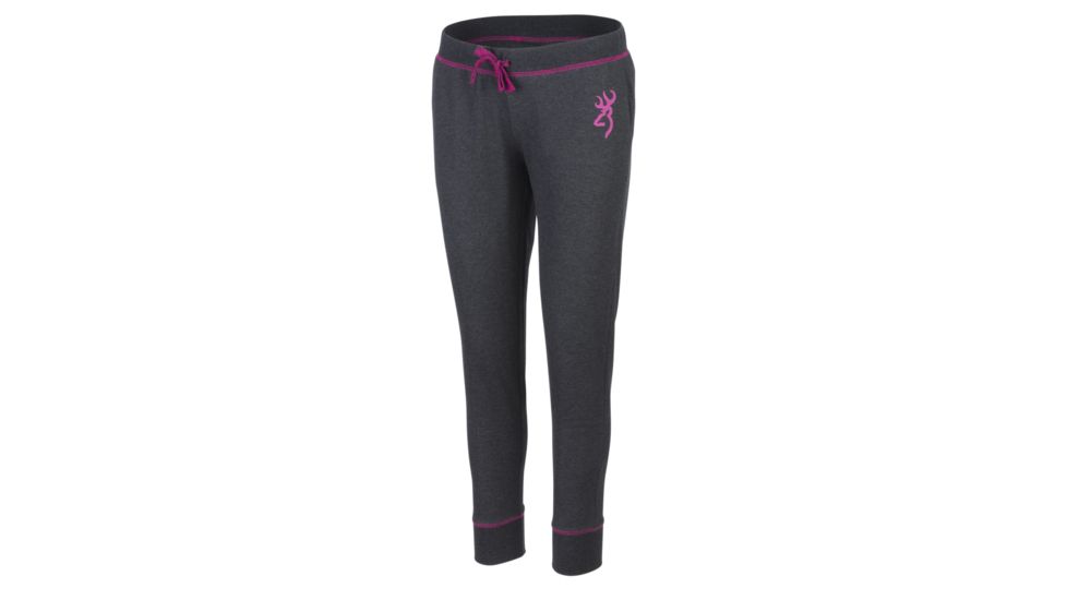 Browning Womens Shasta Sweatpant, Heather Black, Large A000276400104