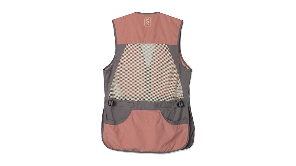 Browning Womens Summit Shooting Vest,Smoke/Hot Pink,Medium 3050719402