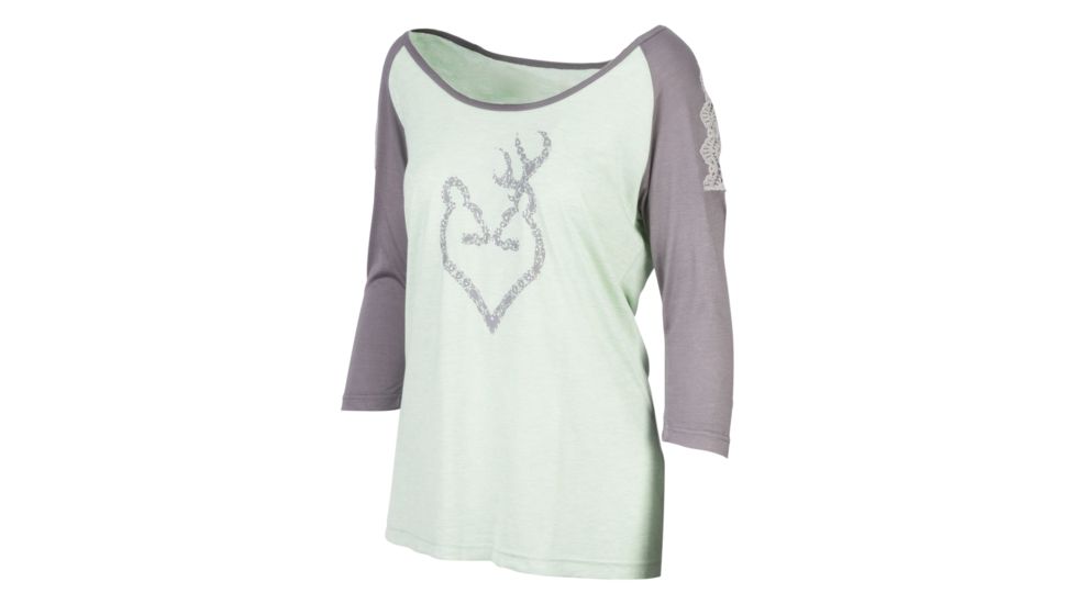 Browning Womens Tansy Shirt, Heather Cameo Green, Large A000300230104