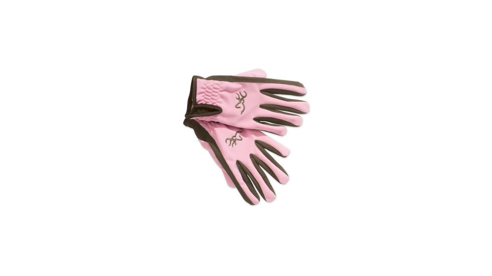 Browning Womens Trapper Creek Mesh Back Shooting Gloves, Brown/Pink, XL 3070148804