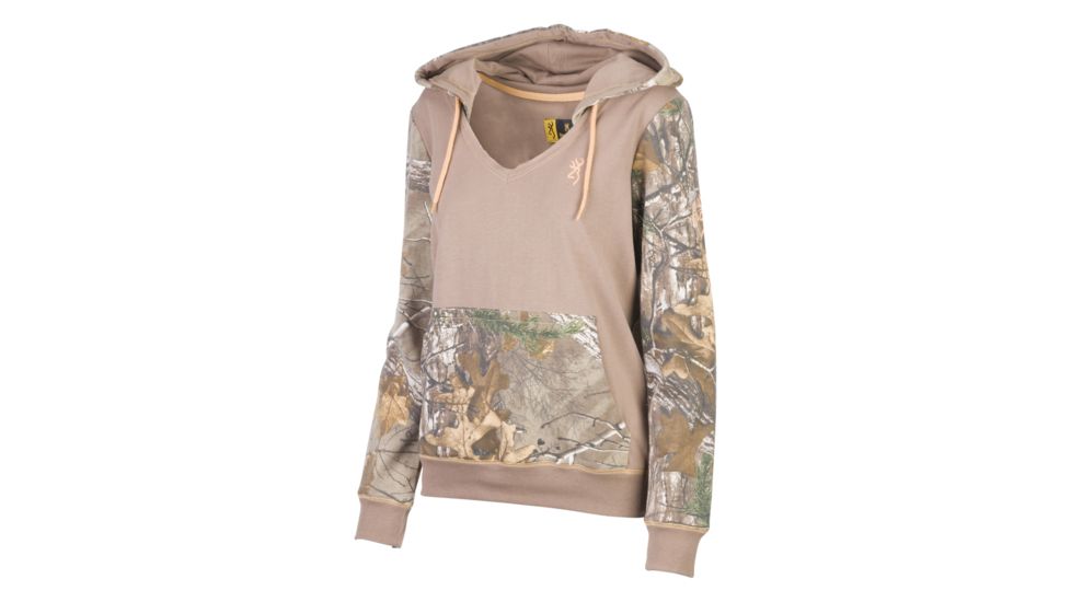 Browning Womens Wildflower Sweatshirt, Pine Bark/Rt Xtra, Medium A000298020103