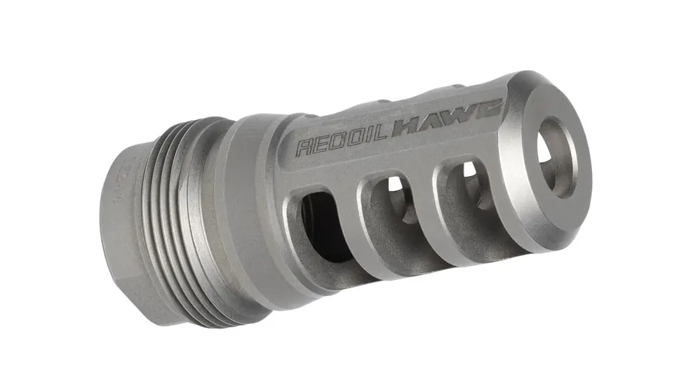 Browning Xeno Recoil Hawg Muzzle Brake, .30 Caliber, 1/2x28, Stainless Steel, 1293098
