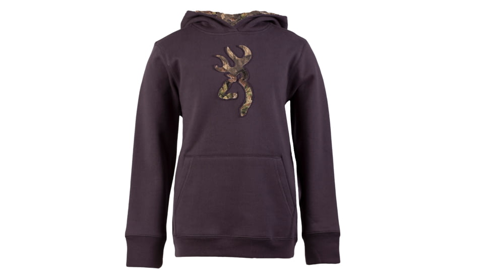 Browning Youth Buckmark Camo Sweatshirt, Nine Iron, L BRI030003.288334.L