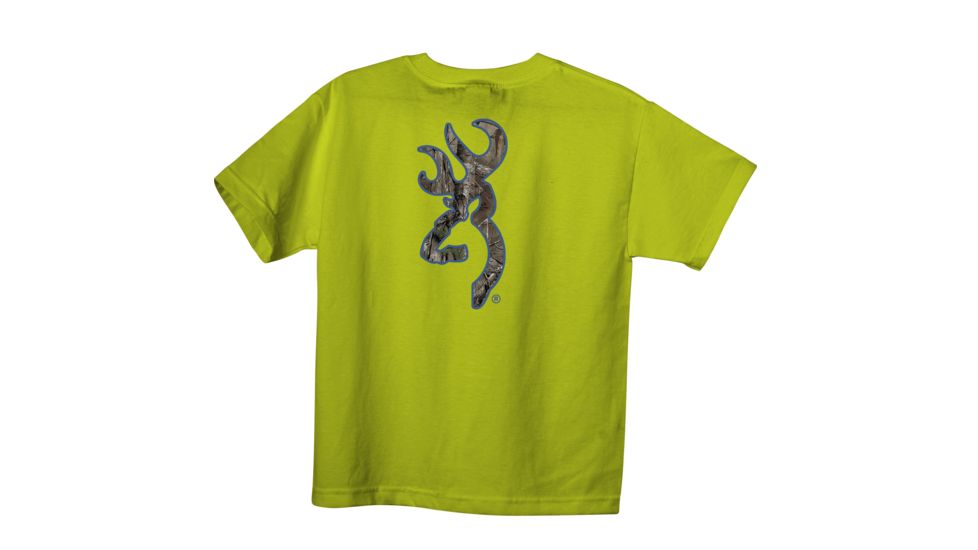 Youth Graphic Rt Xtra Buckmark Short Sleeve T-Shirt, Safety Green