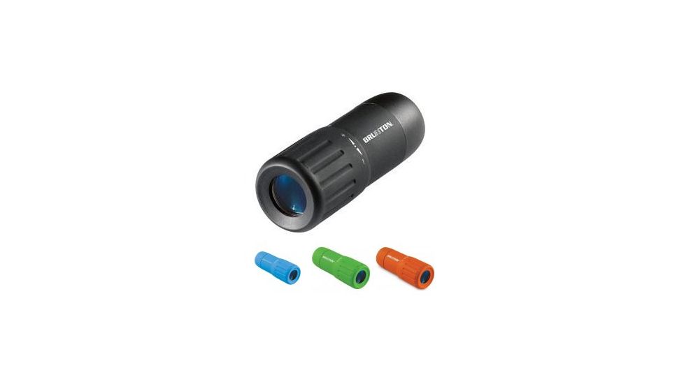 Brunton 7X18 Echo Pocket Scope Monocular, Black, Blue, Green, Orange