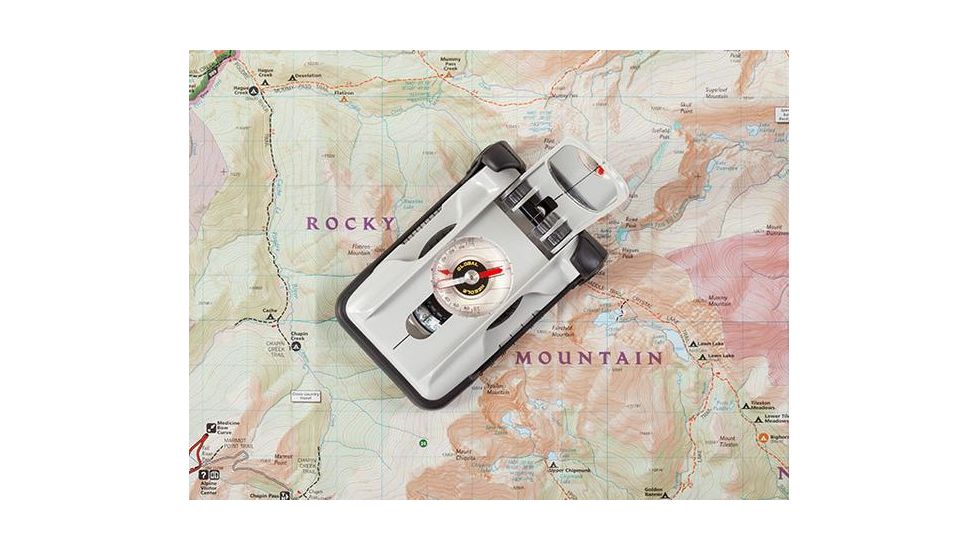Brunton TRUARC Mirror Compass w/ Global Needle, Rare Earth, Scale Cards, 4.1in.x2.5in.x1in., F-TRUARC20