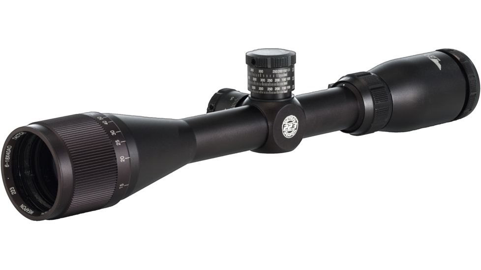 BSA Optics 6-18x40mm Tactical Weapon Rifle Scope w/ Mil-Dot Reticle, 2 Multi-Grain Turret Caps TW223-618X40AOCP