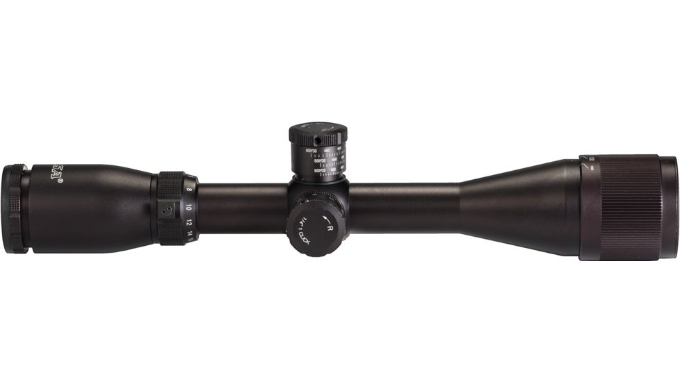 BSA Optics 6-18x40mm Tactical Weapon Rifle Scope w/ Mil-Dot Reticle, 2 Multi-Grain Turret Caps TW223-618X40AOCP