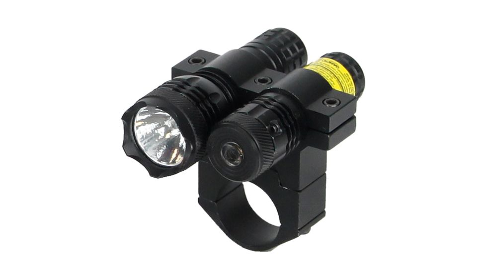 BSA Optics 650nm Tactical Weapon Red Laser Sight w/ 80 Lumen Flashlight, Black TWLLCP