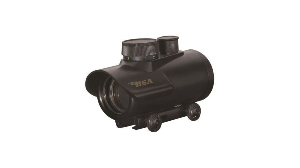BSA Optics Huntsman 1x30 Illuminated Red/Green/Blue Dot Sight, Matte Black - HMRGBD30CP