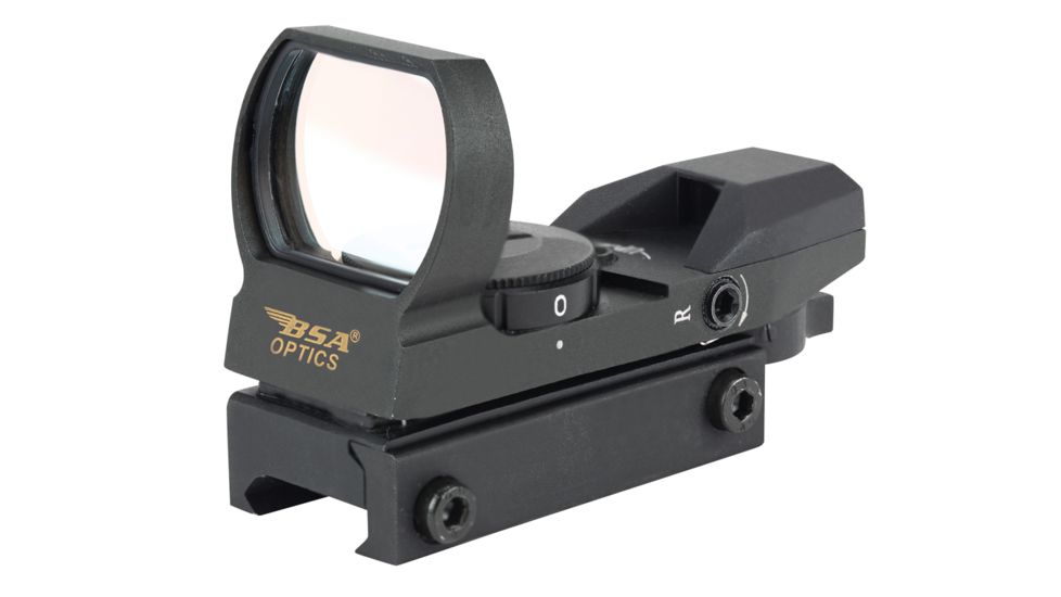 BSA Optics Panoramic Red, Green, Blue Dot, Multiple Reticles, Black PMRGBDCP