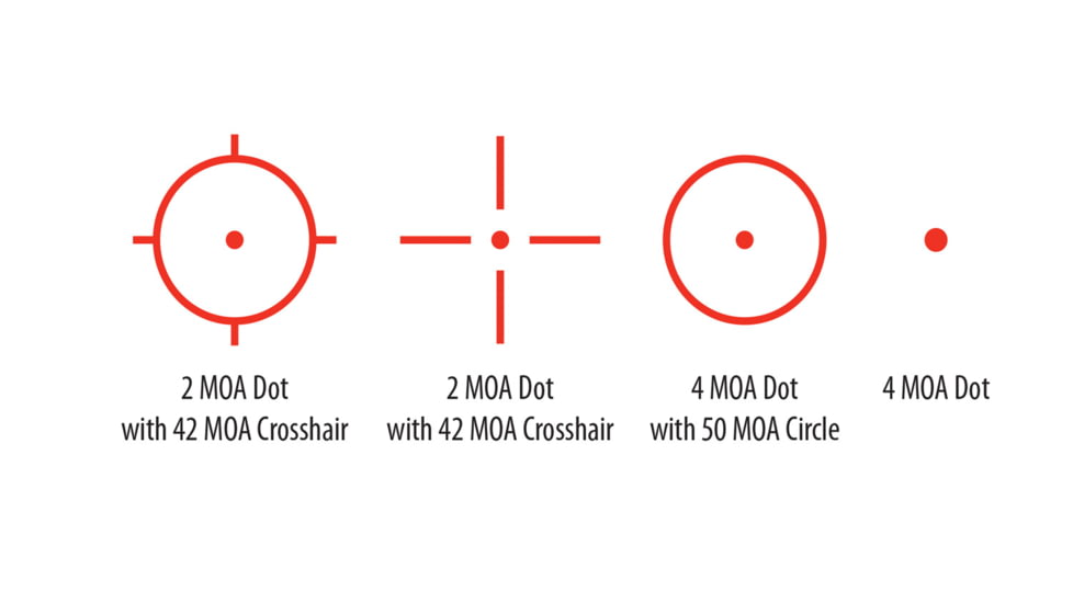 BSA Optics Reflex Red Dot Sights with Mount, 33mmx24mm, Matte, Black, RS-3324RL
