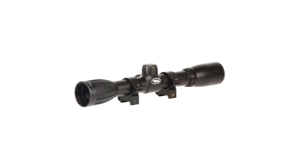 BSA Optics Special Rimfire 4x32 Rifle Scope w/ Rings, 50 yds, Parallax, Box Pack, S4X32WR