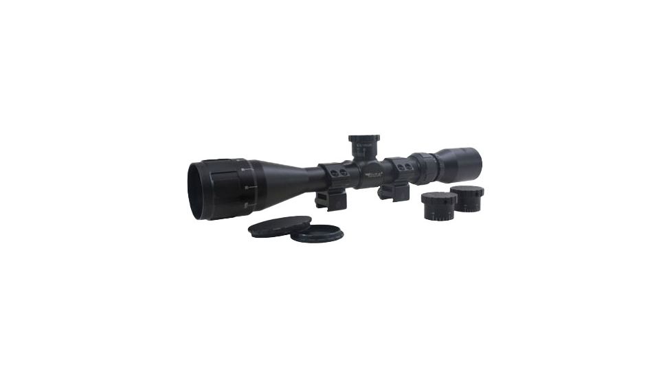 BSA Optics Sweet 17 3-12x40 AO Rifle Scope, .17 HMR, 2 Dovetail Rings, Black, 17-312X40AOWRTB