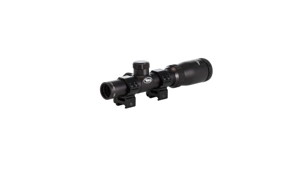 BSA Optics Tactical Weapon 1-4x Rifle Scope, Mil-Dot Reticle, .223/.308 Turrets, Black, TW-14X24W1PMTB
