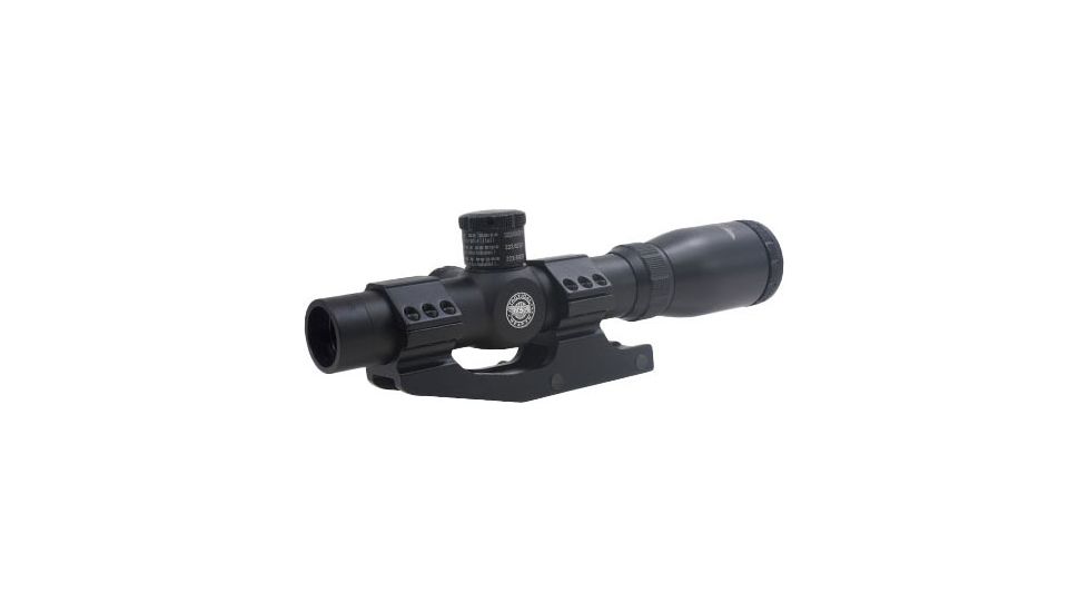 BSA Optics Tactical Weapon 1-4x Rifle Scope, Mil-Dot Reticle, .223/.308 Turrets, Black, TW-14X24W1PMTB