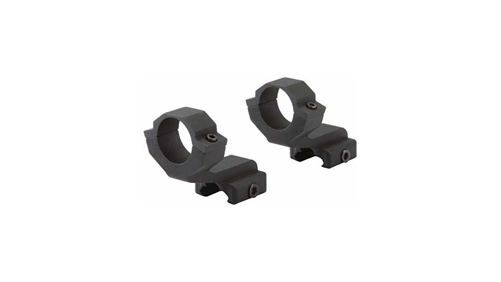BSA Optics Tactical Weapon 2 Piece 1in Rail Mount, Black TWAR2PM