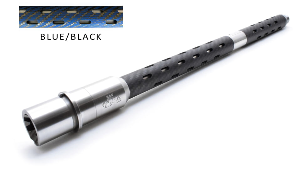 BSF Barrels 16.5 inch AR-10 .308 Mid Gas Barrel w/1-10 Twist Rate, Blue/Black, BM10163001