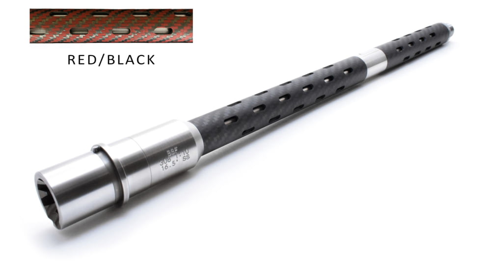 BSF Barrels 16.5 inch AR-10 .308 Mid Gas Barrel w/1-10 Twist Rate, Red/Black, RM10163001