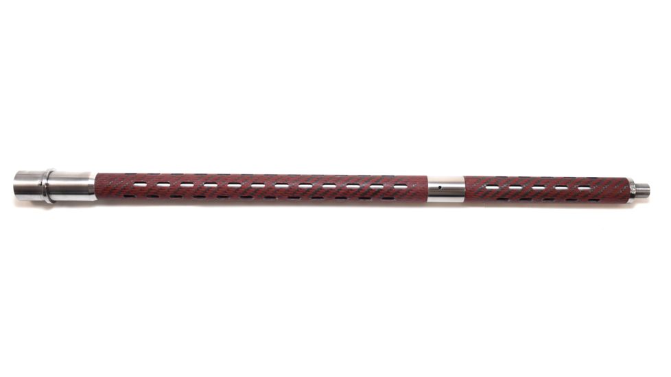 BSF Barrels 20.5 inch AR-15 22 Nosler Rifle Gas Barrel w/1-8 Twist Rate, Fluted, Red/Black, FRR1520N001