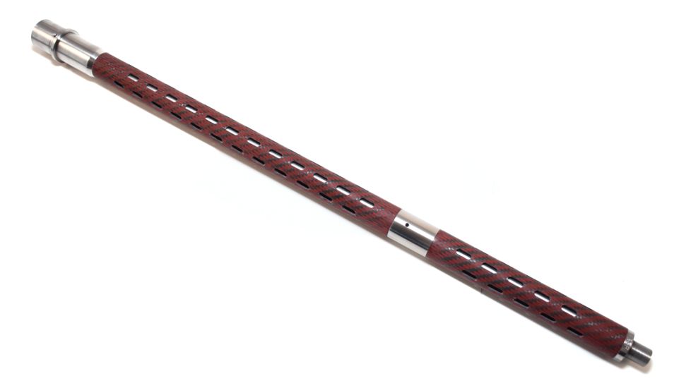 BSF Barrels 20.5 inch AR-15 22 Nosler Rifle Gas Barrel w/1-8 Twist Rate, Fluted, Red/Black, FRR1520N001