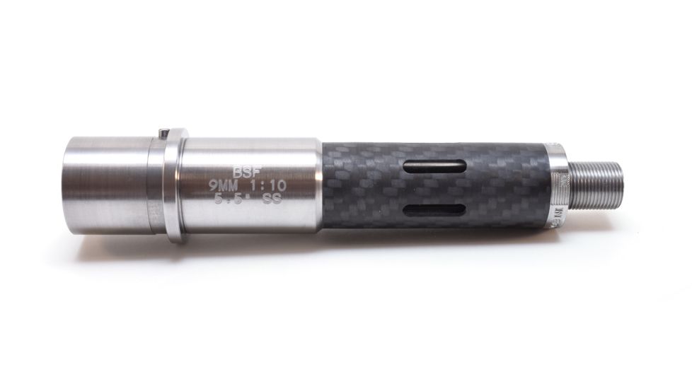 BSF Barrels 5.5 inch AR-15 9mm Rifle Barrel w/1-10 Twist Rate, Gray/Black, 9155MM001