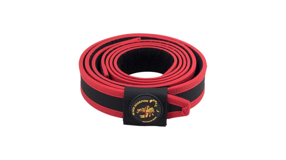 Black Scorpion Outdoor Gear IPSC and USPSA Pro Champion Shooting Belt,Red,Small BT01-1111-SRED