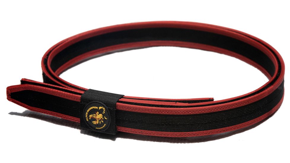 Black Scorpion Outdoor Gear IPSC and USPSA Pro Champion Shooting Belt,Red,Small BT01-1111-SRED