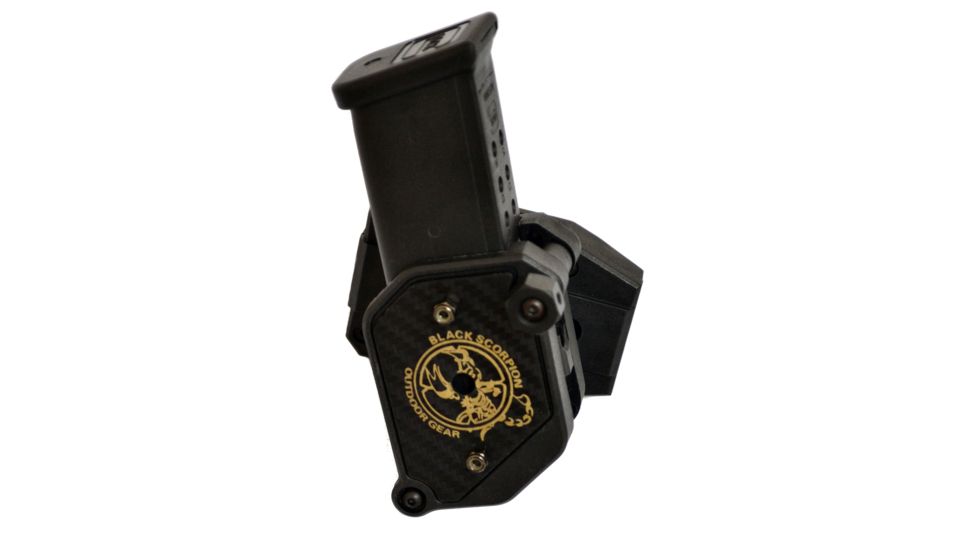 Black Scorpion Outdoor Gear IPSC / USPSA Black Scorpion Storm I Pistol Magazine Pouches , 4 Pouches, Smart Purchase, Black, Standard, CO01-1111-MPBK