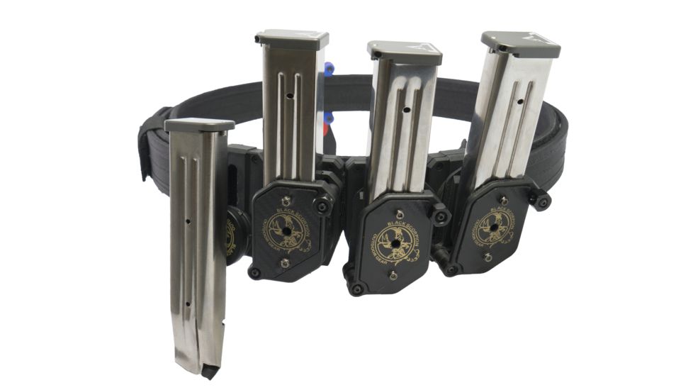 Black Scorpion Outdoor Gear IPSC / USPSA Professional Shooter Shooting Gun Belt Combo, Black, Extra Extra Large, CO05-5555-MPBTMGXXLBK