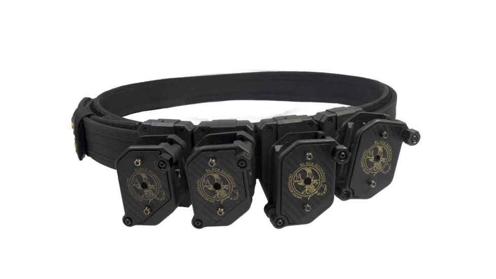Black Scorpion Outdoor Gear IPSC / USPSA Shooter Rig / Shooting Gun Belt Combo, Black, Extra Extra Large, CO02-2222-MPBTXXLBK