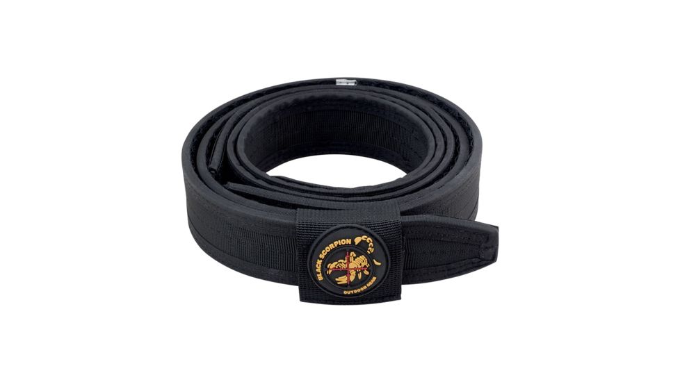 Black Scorpion Outdoor Gear USPSA First Stage Holster / Shooting Belt Combo, Black, Large, CO09-MP01H06+BTLBK