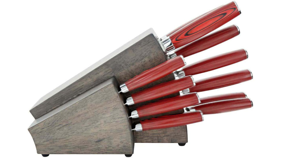 Bubba Blade Complete Kitchen And Steak Knife Set, Stainless Steel, G10 Handles, 1137661