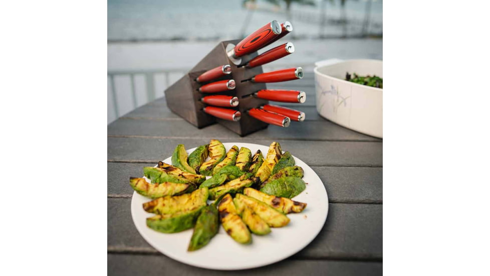 Bubba Blade Complete Kitchen And Steak Knife Set, Stainless Steel, G10 Handles, 1137661