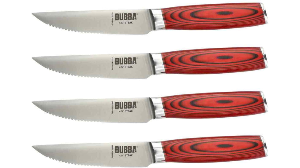Bubba Blade Complete Kitchen And Steak Knife Set, Stainless Steel, G10 Handles, 1137661