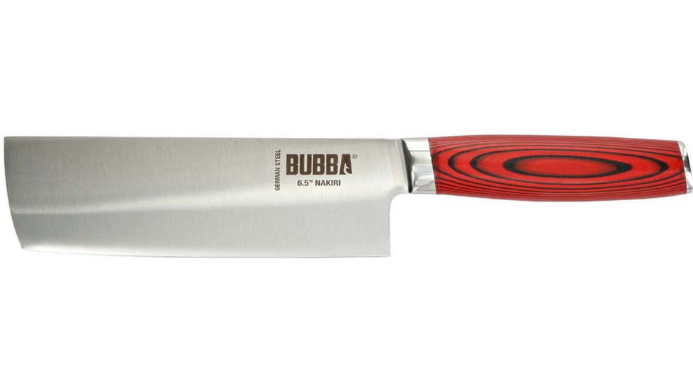 Bubba Blade Nakiri Kitchen Knife, 6.5in, Stainless Steel, G10 Handle, 1151297