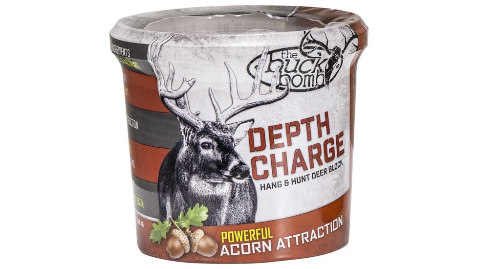 Buck Bomb Depth Charge Hard Cooked Hanging Block Acorn, Red, 200004