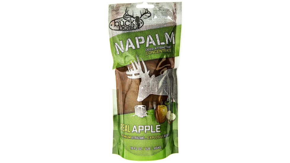 Buck Bomb Napalm Attractant Apple, Green, 16 oz., 200001