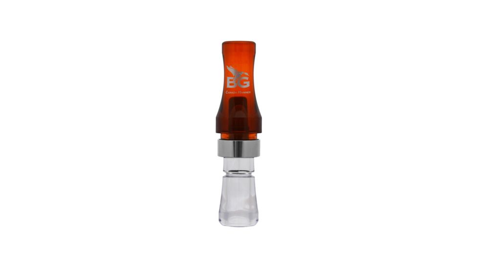 Buck Gardner Canada Hammer Goose Call, Polycarbonate, Bourbon/Clear CHP-BC