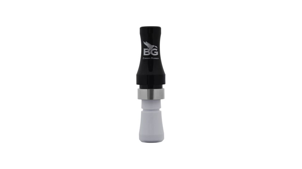 Buck Gardner Canada Hammer Goose Call, Polycarbonate, Black/White CHP-BLKWH