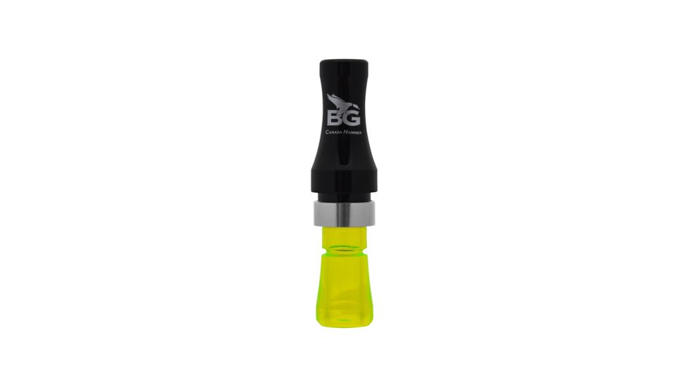 Buck Gardner Canada Hammer Goose Call, Polycarbonate, Black Pearl/Fluorescent Green CHP-BP/FG