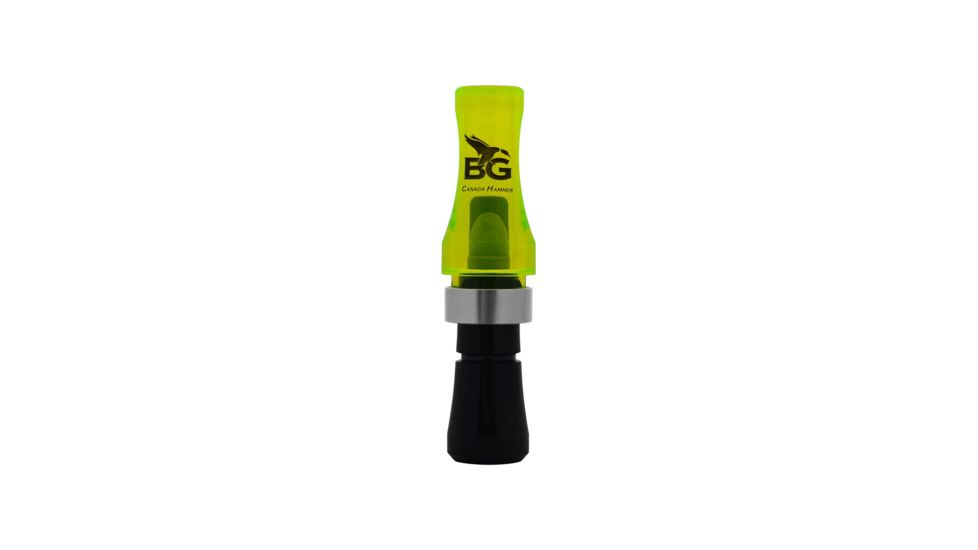Buck Gardner Canada Hammer Goose Call, Polycarbonate, Fluorescent Green/Black Pearl CHP-FG/BP
