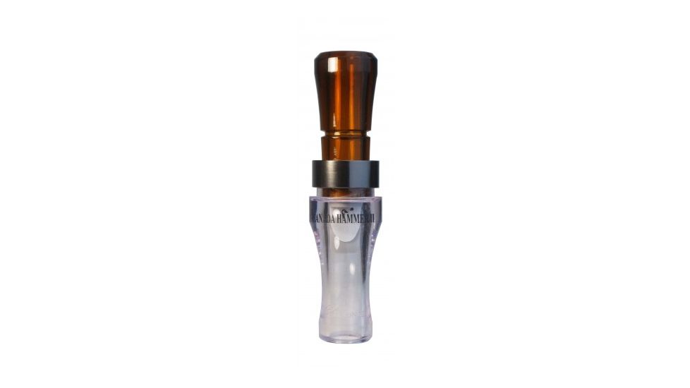 Buck Gardner Canada Hammer Goose Call, Polycarbonate, Clear/Bourbon, CHP-CB