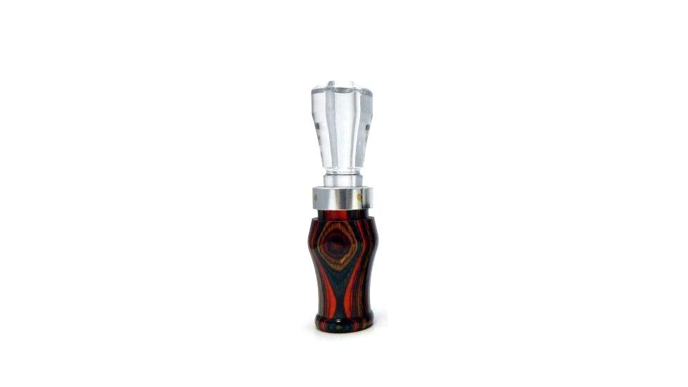 Buck Gardner Diamondwood Honker Hammer Call, Red Diamondwood/Clear, DWP-HHL-RD/CCH